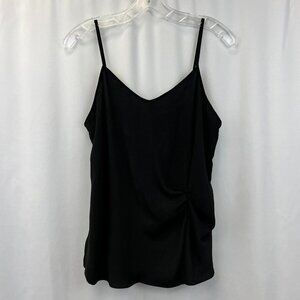 Naked Zebra Womens Black Adjustable Spaghetti Strap Camisole Tank Top Size Small